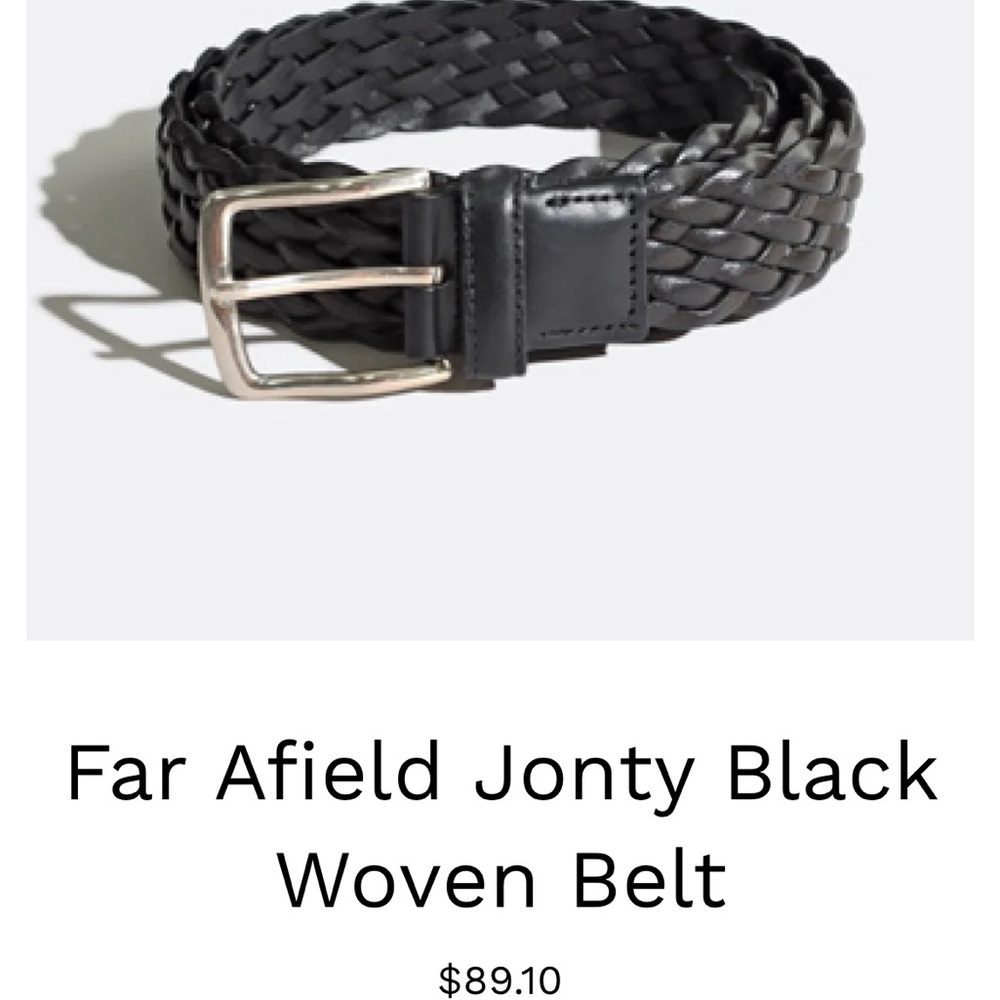 Jonty Black Woven Belt from Spain
